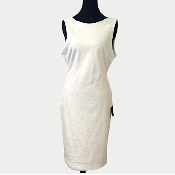 Lulus Like a Lady White Backless Midi Sleeveless Bodycon Dress, White, L, NWT - Picture 7 of 15